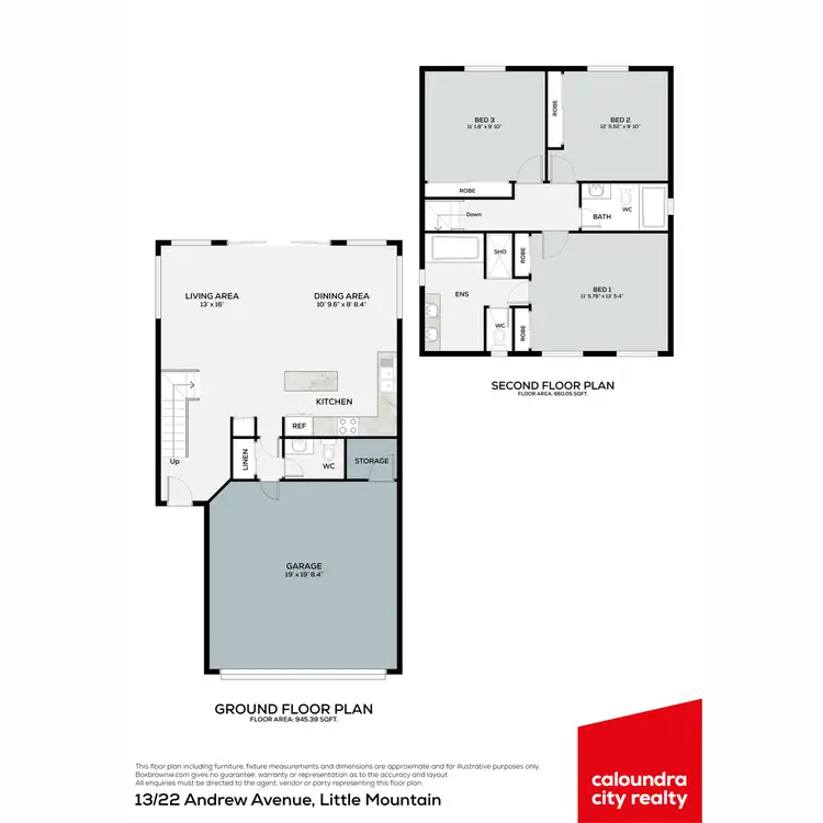 Floorplan of Homely townhouse listing, 13/22 Andrew Avenue, Little Mountain QLD 4551