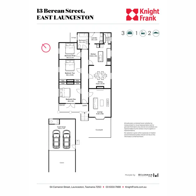 Floorplan of Homely house listing, 13 Berean Street, East Launceston TAS 7250