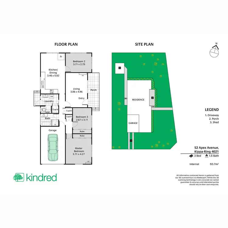 Floorplan of Homely house listing, 52 Apex Avenue, Kippa-Ring QLD 4021