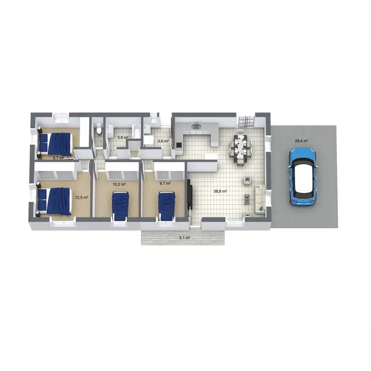 Floorplan of Homely house listing, 66 Bean Avenue, Parkhurst QLD 4702