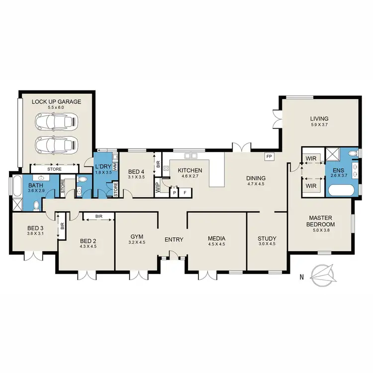 Floorplan of Homely rural property listing, 1368 Wine Country Drive, Rothbury NSW 2320