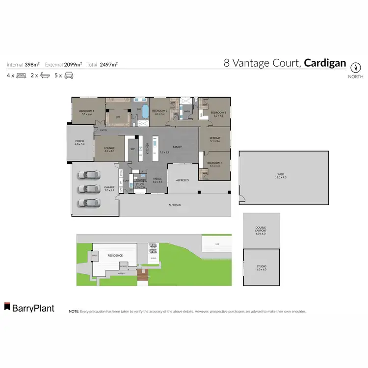 Floorplan of Homely house listing, 8 Vantage Court, Cardigan VIC 3352