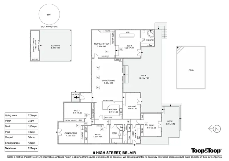 Floorplan of Homely house listing, 9 High Street, Belair SA 5052