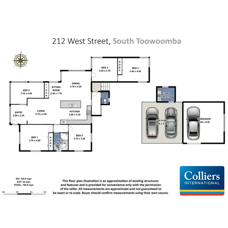 Floorplan of Homely house listing, 212 West Street, South Toowoomba QLD 4350