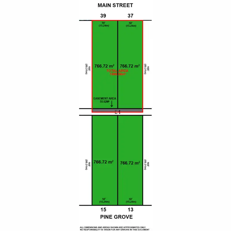 Floorplan of Homely land listing, 37-39 Main Street, Cowwarr VIC 3857
