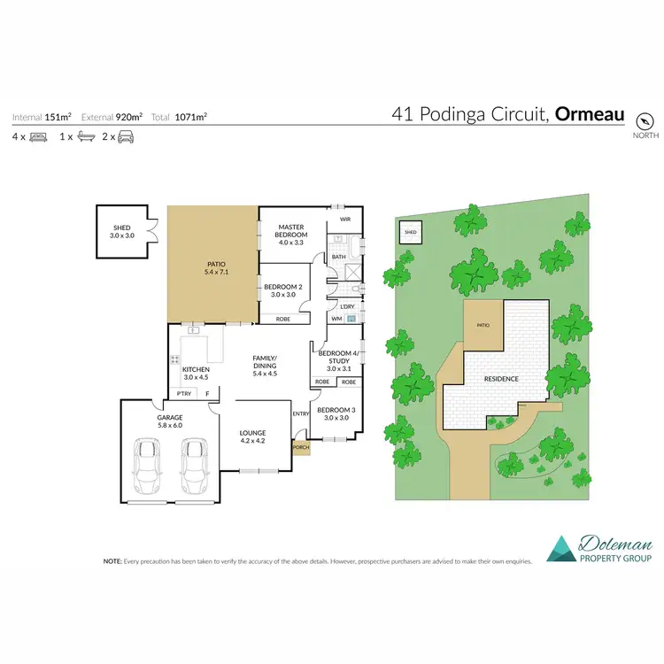 Floorplan of Homely house listing, 41 Podinga Circuit, Ormeau QLD 4208