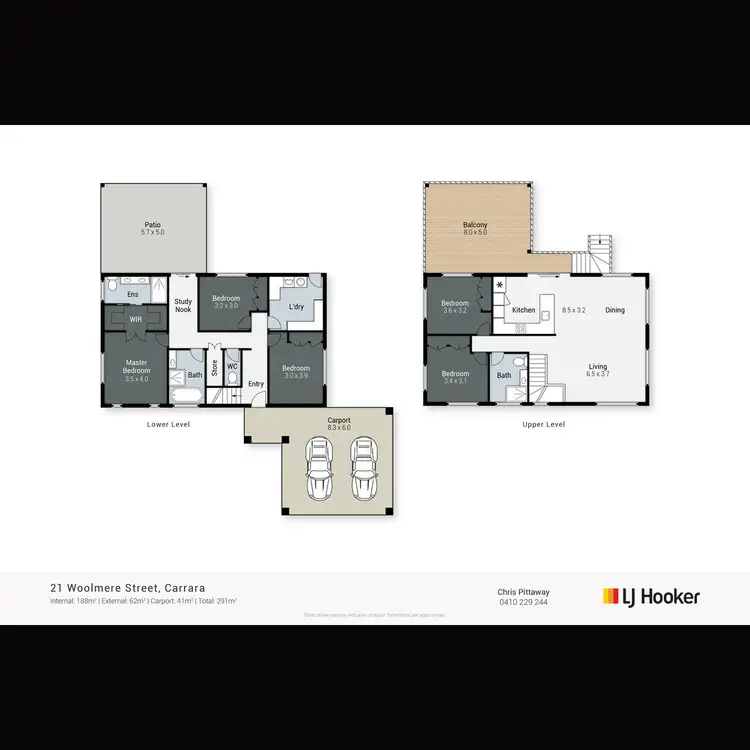 Floorplan of Homely house listing, 21 Woolmere Street, Carrara QLD 4211