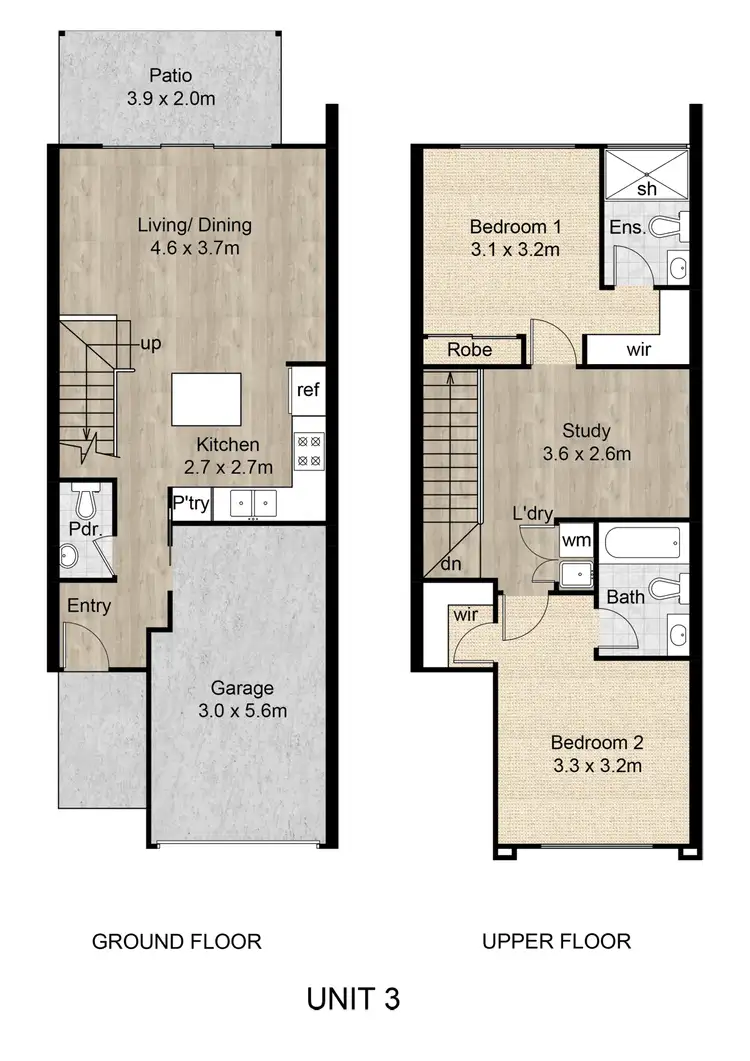 Floorplan of Homely villa listing, 2/83 Falconer Street, Southport QLD 4215