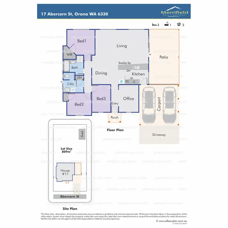 Floorplan of Homely house listing, 17 Abercorn Street, Orana WA 6330