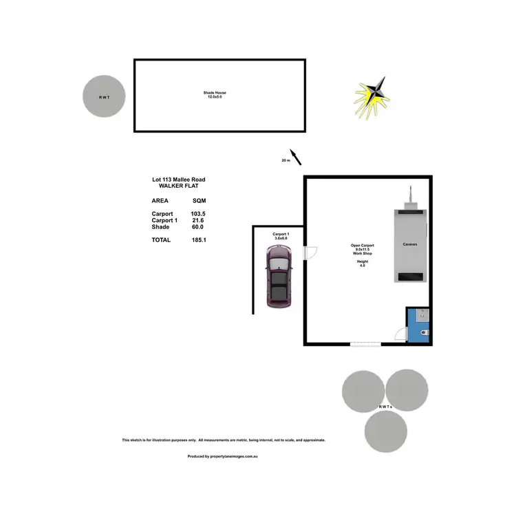 Floorplan of Homely rural property listing, LOT 113 Mallee Road, Walker Flat SA 5238