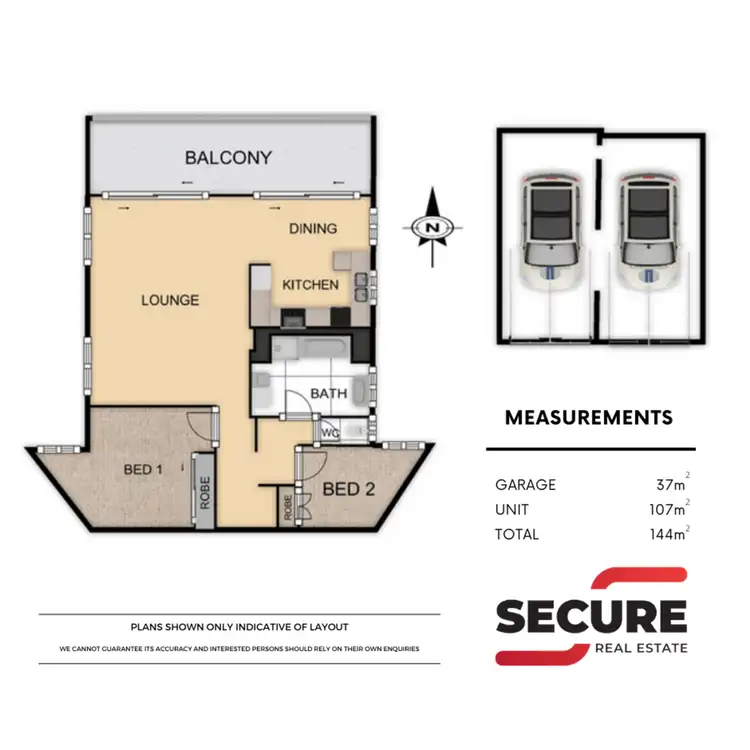 Floorplan of Homely unit listing, 49/12 Bryce Street, St Lucia QLD 4067