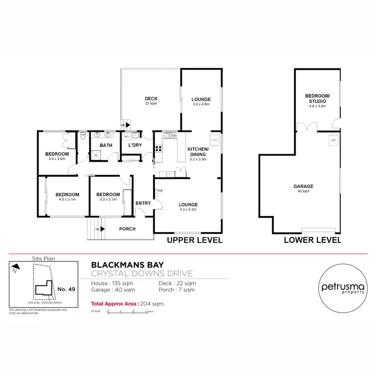 Floorplan of Homely house listing, 49 Crystal Downs Drive, Blackmans Bay TAS 7052