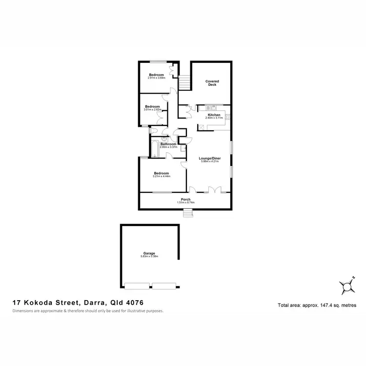Floorplan of Homely house listing, 17 Kokoda Street, Darra QLD 4076
