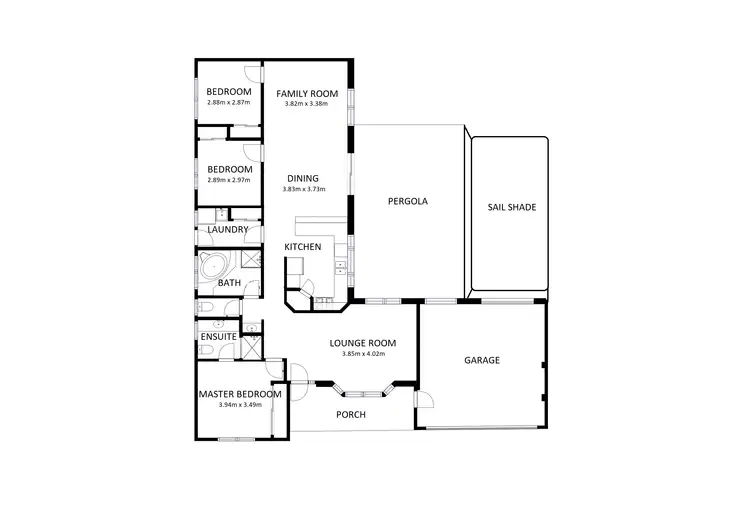 Floorplan of Homely house listing, 10 Slice Court, Wodonga VIC 3690