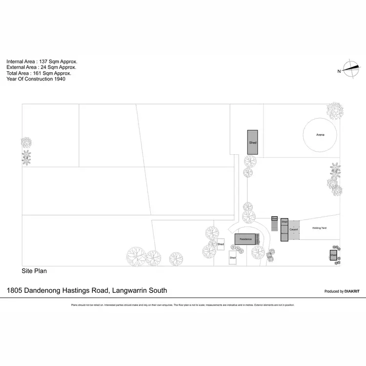 Floorplan of Homely rural property listing, 1805 Dandenong - Hastings Road, Langwarrin South VIC 3911