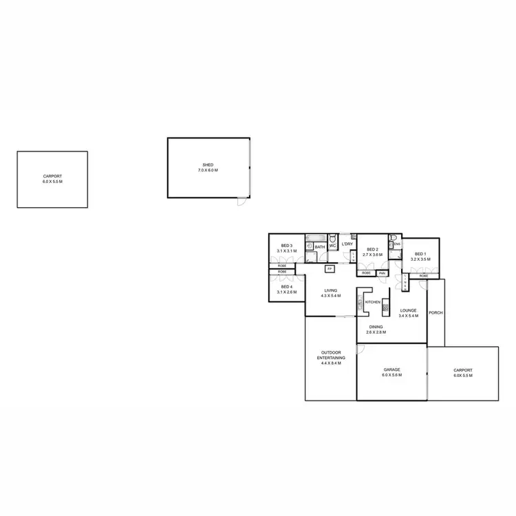 Floorplan of Homely house listing, 9933 New England Highway, Cabarlah QLD 4352
