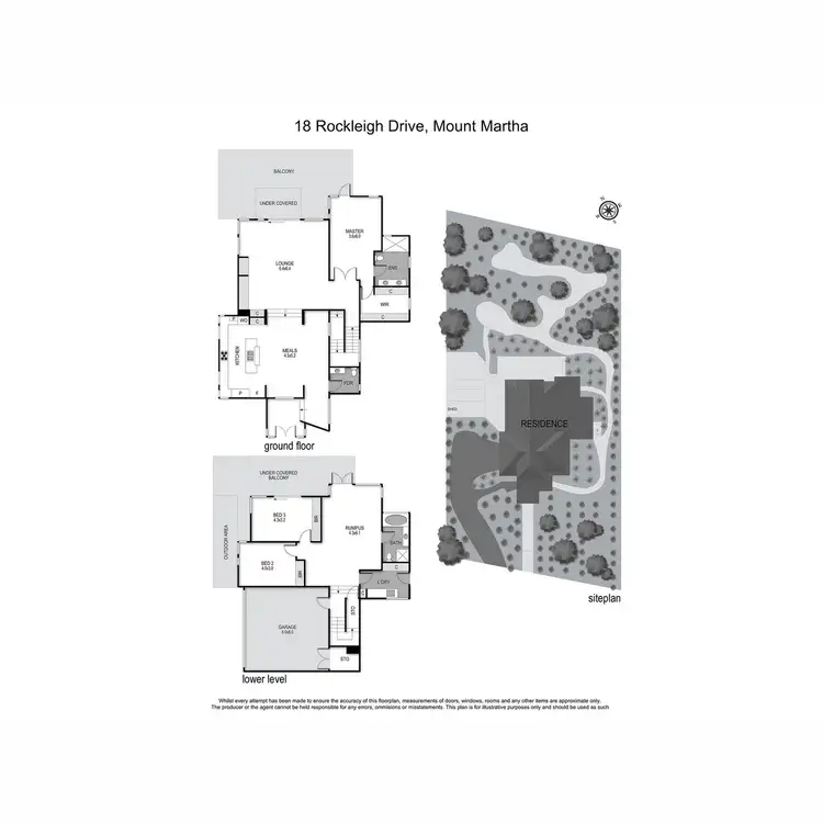 Floorplan of Homely house listing, 18 Rockleigh Drive, Mount Martha VIC 3934