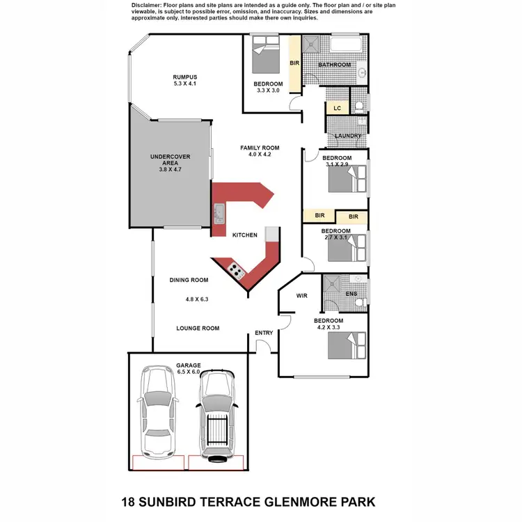 Floorplan of Homely house listing, 18 Sunbird Terrace, Glenmore Park NSW 2745