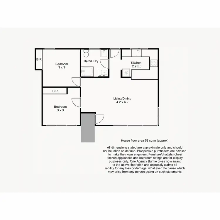 Floorplan of Homely unit listing, 3/28 Halstead Street, Montello TAS 7320
