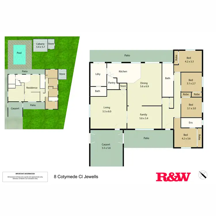 Floorplan of Homely house listing, 8 Cotemede Close, Jewells NSW 2280