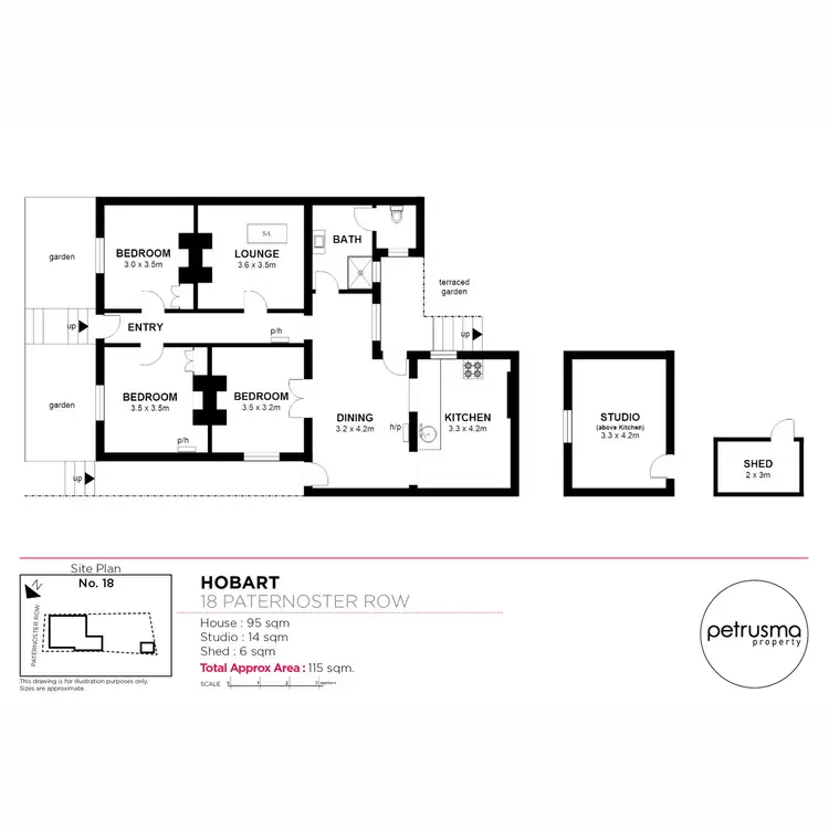 Floorplan of Homely house listing, 18 Paternoster Row, Hobart TAS 7000