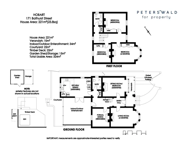 Floorplan of Homely house listing, 171 Bathurst Street, Hobart TAS 7000