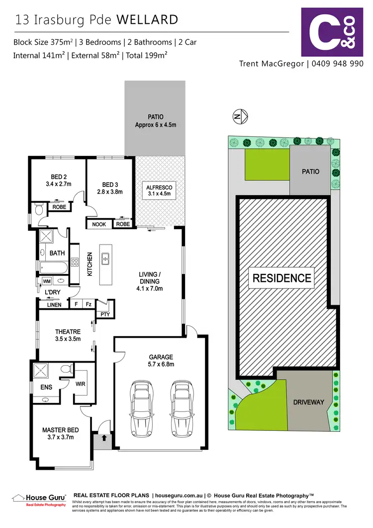 Floorplan of Homely house listing, 13 Irasburg Parade, Wellard WA 6170