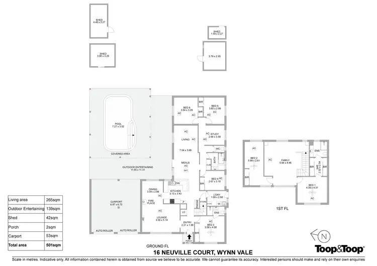 Floorplan of Homely house listing, 16 Neuville Court, Wynn Vale SA 5127