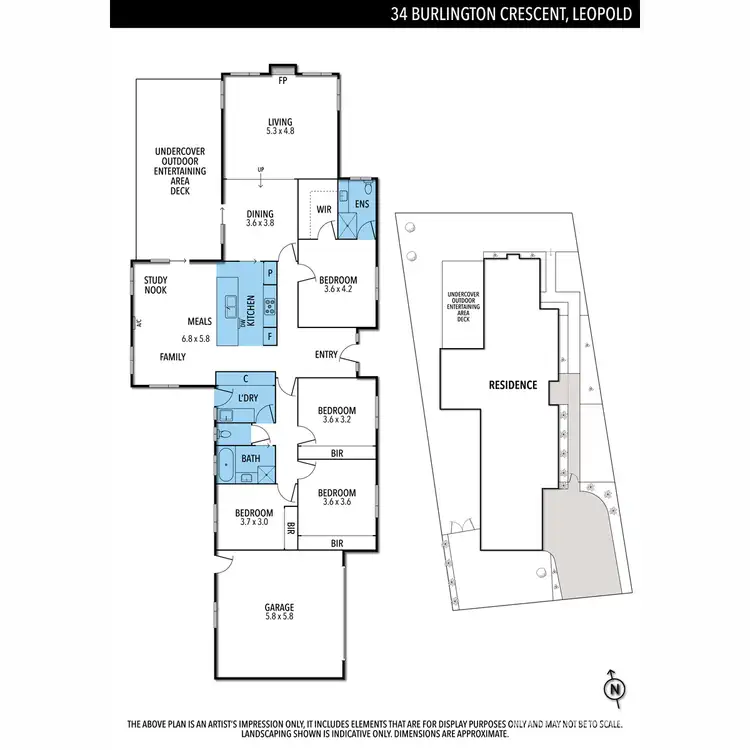 Floorplan of Homely house listing, 34 Burlington Crescent, Leopold VIC 3224