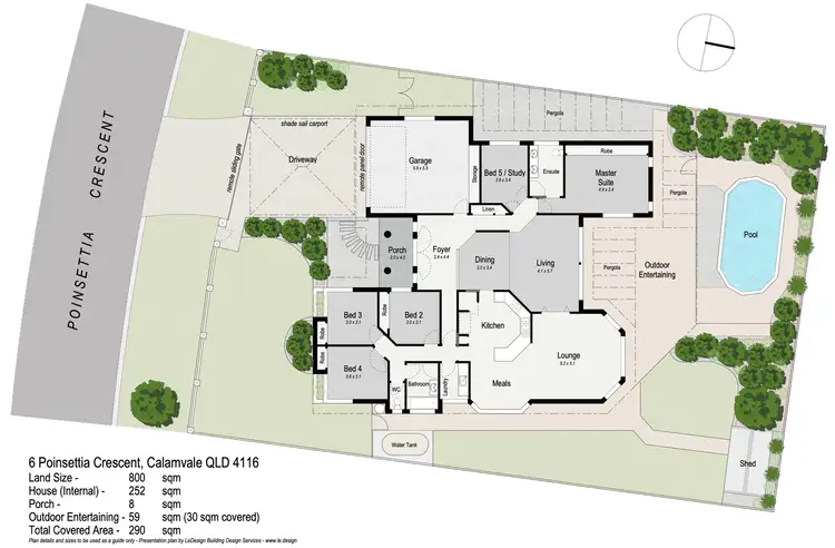 Floorplan of Homely house listing, 6 Poinsettia Crescent, Calamvale QLD 4116