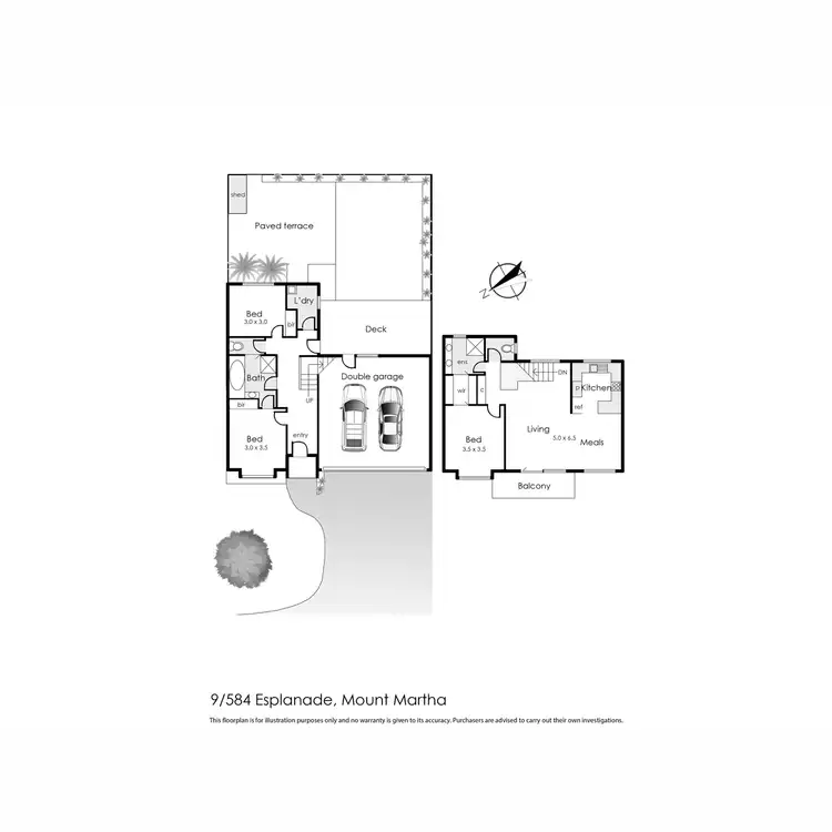 Floorplan of Homely unit listing, 9/584 Esplanade, Mount Martha VIC 3934