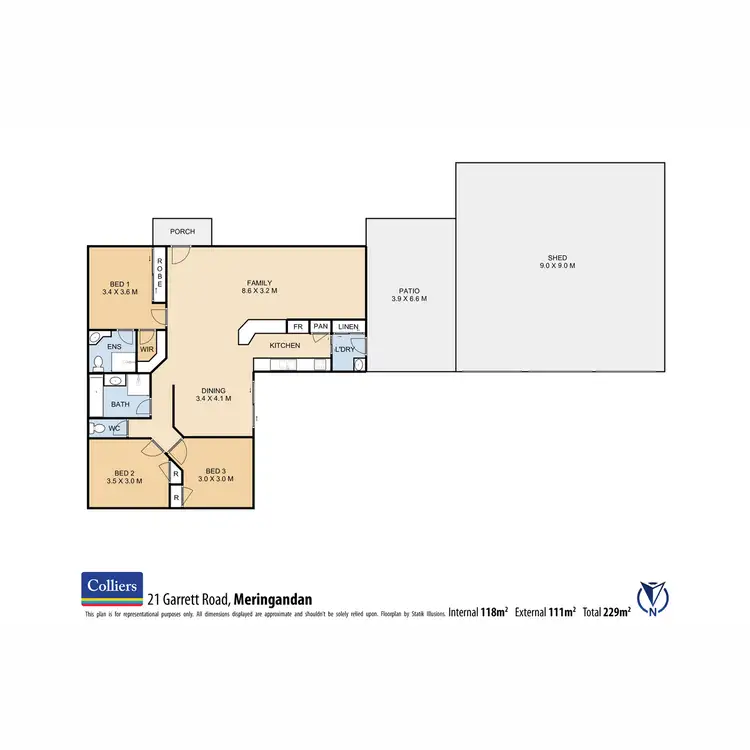 Floorplan of Homely house listing, 21 Garrett Street, Meringandan QLD 4352