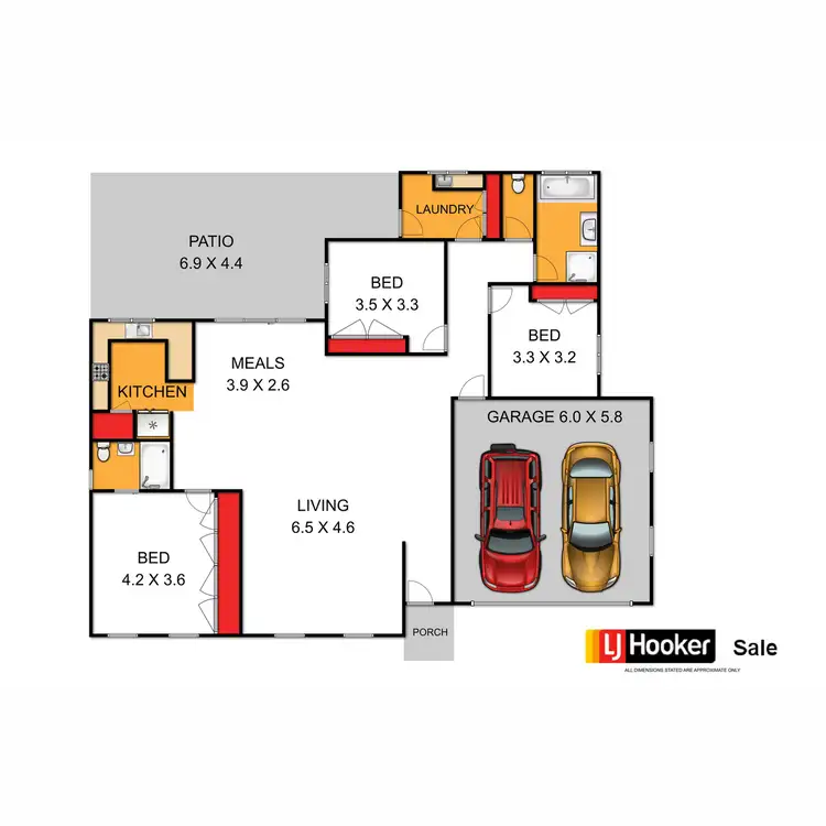 Floorplan of Homely house listing, 44 Morison Street, Maffra VIC 3860