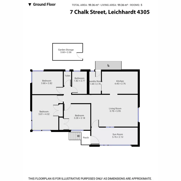 Floorplan of Homely house listing, 7 Chalk Street, Leichhardt QLD 4305
