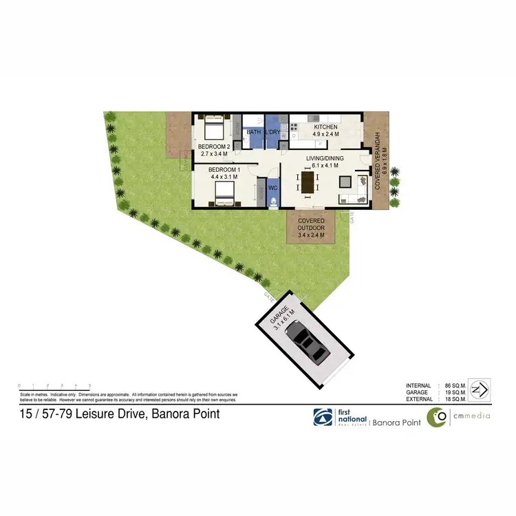 Floorplan of Homely villa listing, 15/57-79 Leisure Drive, Banora Point NSW 2486
