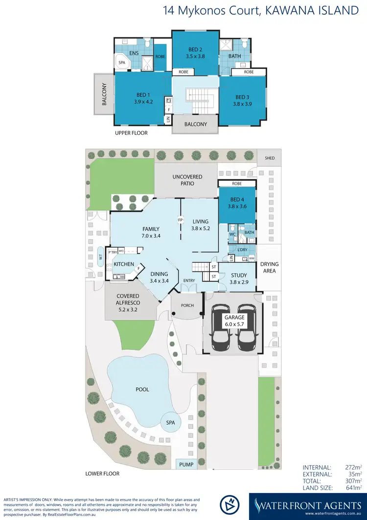 Floorplan of Homely house listing, 14 Mykonos Court, Kawana Island QLD 4575