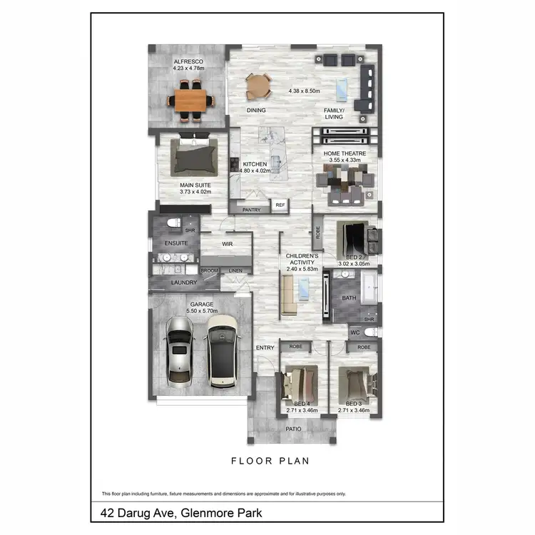 Floorplan of Homely house listing, 42 Darug Avenue, Glenmore Park NSW 2745