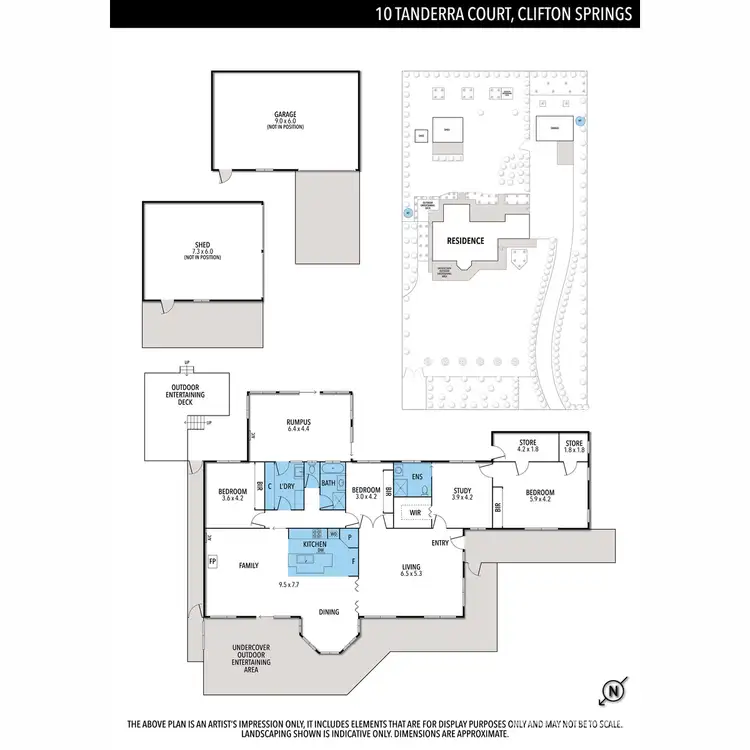 Floorplan of Homely house listing, 10 Tanderra Court, Clifton Springs VIC 3222