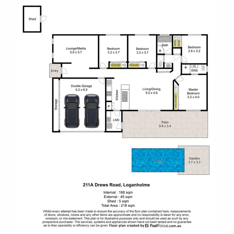 Floorplan of Homely house listing, 211A Drews Road, Loganholme QLD 4129