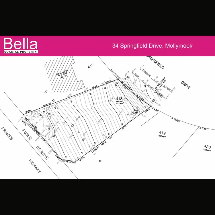 Floorplan of Homely land listing, 34 Springfield Drive, Mollymook NSW 2539