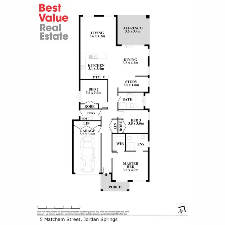 Floorplan of Homely house listing, 5 Matcham Street, Jordan Springs NSW 2747