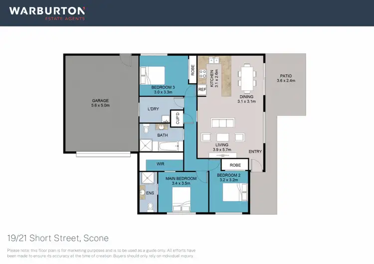 Floorplan of Homely villa listing, 19/21 Short Street, Scone NSW 2337