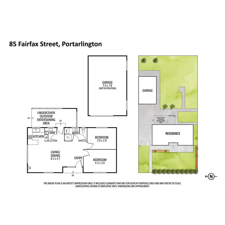 Floorplan of Homely house listing, 85 Fairfax Street, Portarlington VIC 3223