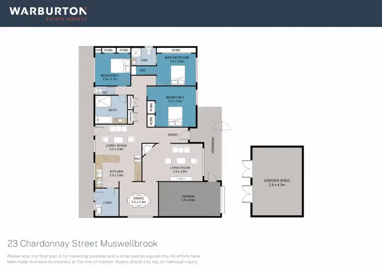 Floorplan of Homely house listing, 23 Chardonnay Street, Muswellbrook NSW 2333