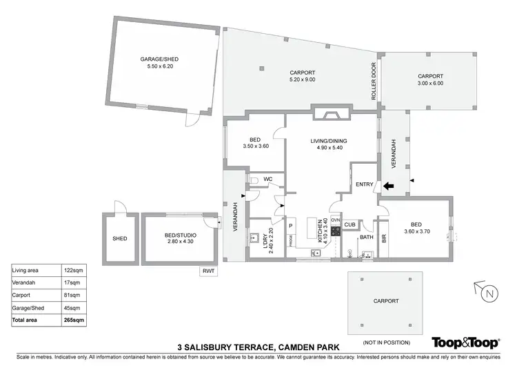 Floorplan of Homely house listing, 3 Salisbury Terrace, Camden Park SA 5038