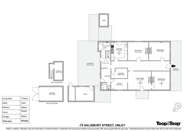 Floorplan of Homely house listing, 75 Salisbury Street, Unley SA 5061