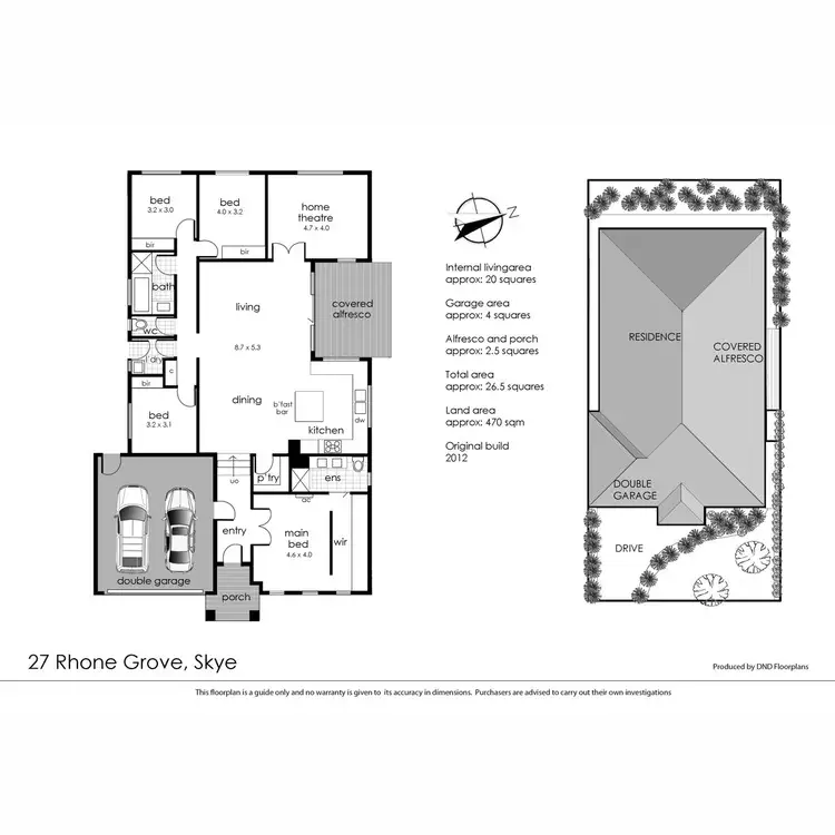 Floorplan of Homely house listing, 27 Rhone Gove, Skye VIC 3977