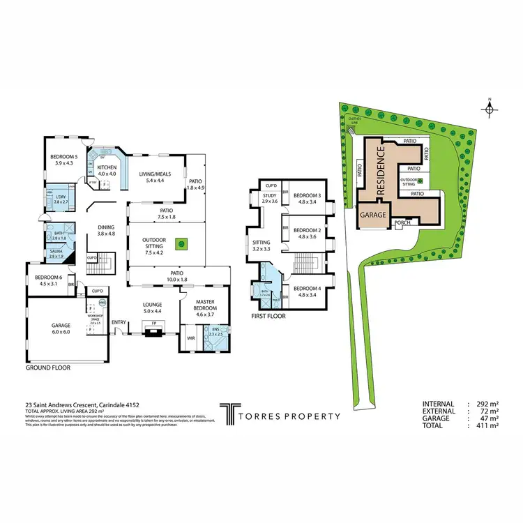 Floorplan of Homely house listing, 23 St Andrews Crescent, Carindale QLD 4152