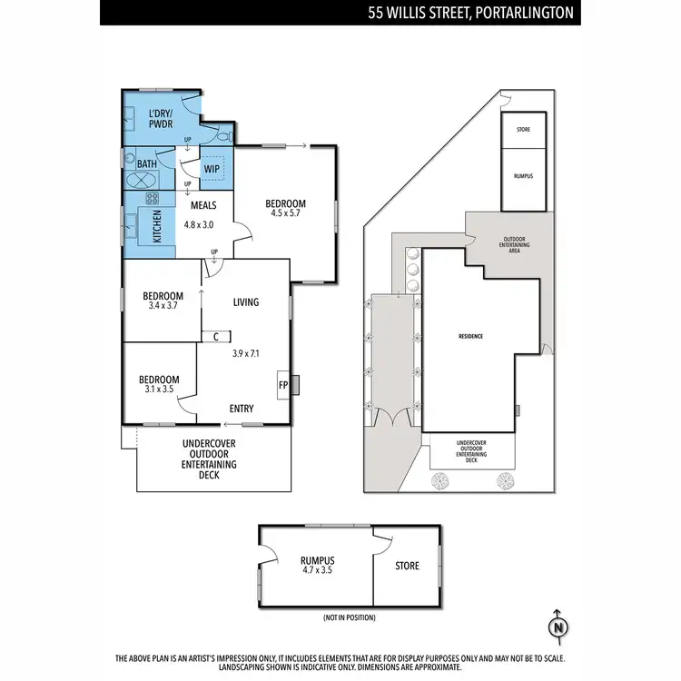 Floorplan of Homely house listing, 55 Willis Street, Portarlington VIC 3223