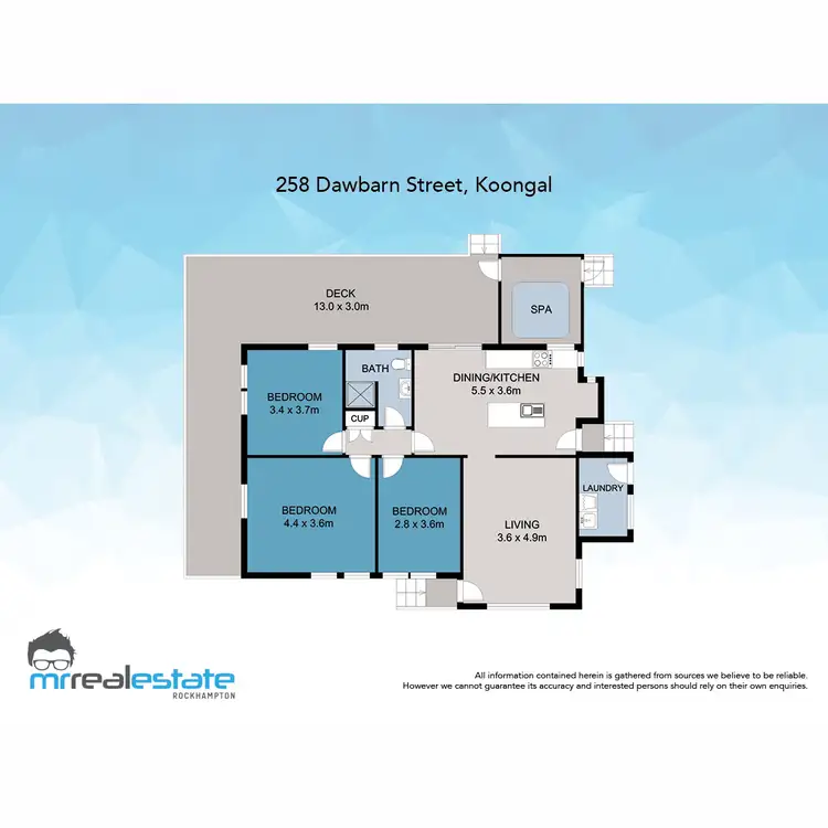 Floorplan of Homely house listing, 258 Dawbarn Street, Koongal QLD 4701